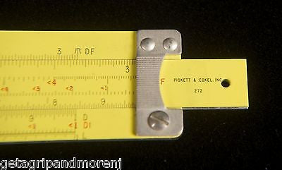 Vintage PICKETT Slide Rule 12 Inch Ruler N1010 ES - Copyright 1959 Collector's Item in Excellent Condition - Perfect for Engineering Calculations, Math Classrooms & Retro Office Decor
