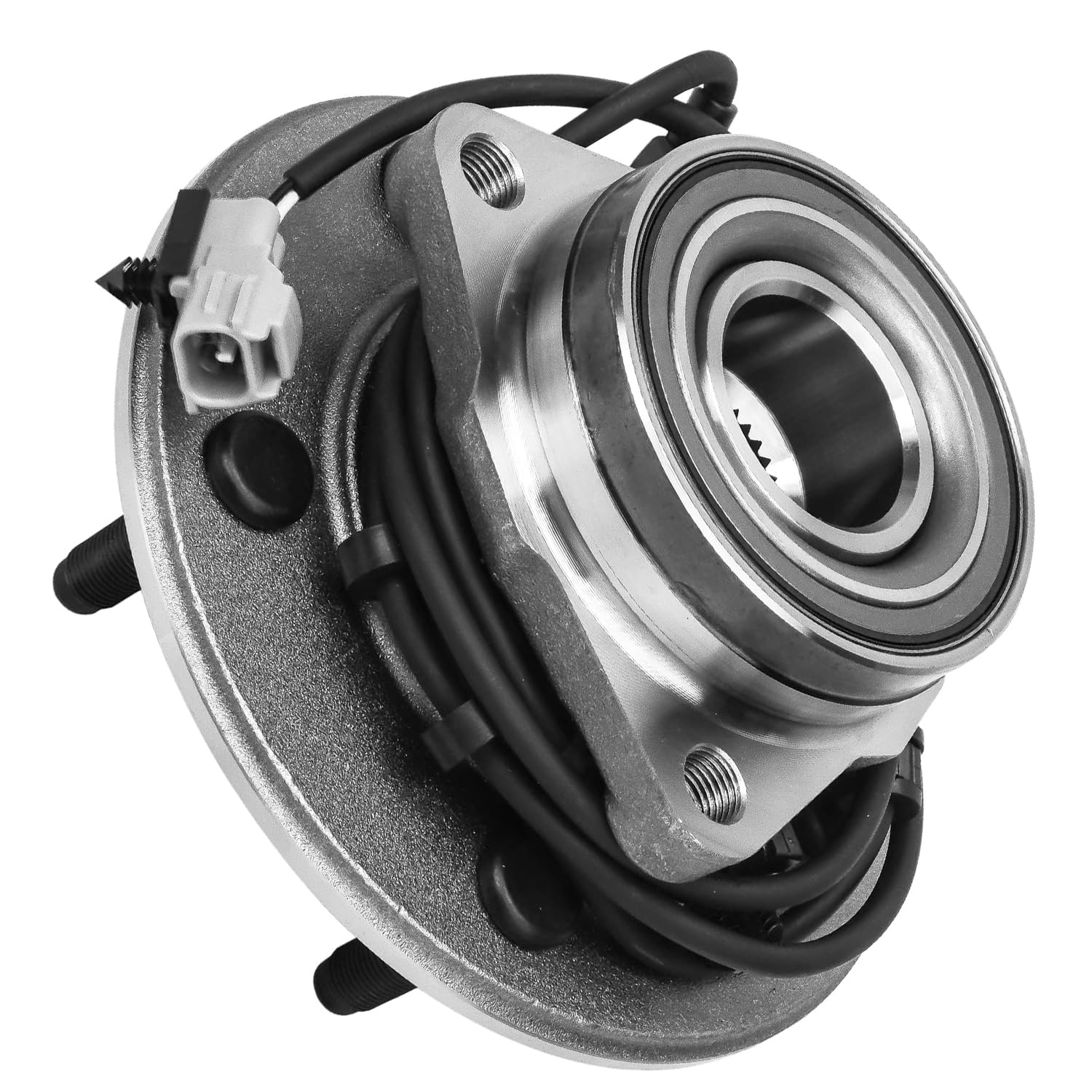 Detroit Axle - 4WD Front 2-Piece Wheel Bearing Hub Assembly Replacement for 2000-2001 Dodge Ram 1500 - Perfect for Off-Roading, Towing & Heavy-Duty Use