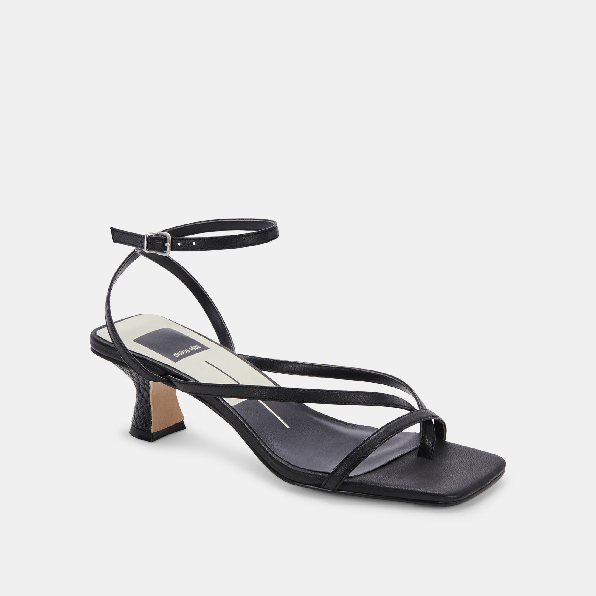 Baylor Black Leather Heels for Women - Stylish & Comfortable High Heels for Parties, Weddings & Evening Events