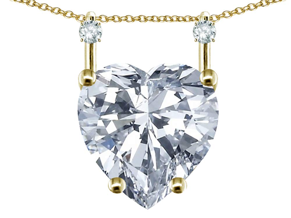 14K Gold Heart Shape 8mm Stackable Mother's Pendant Necklace - Perfect for Gifts, Layering & Everyday Elegance
