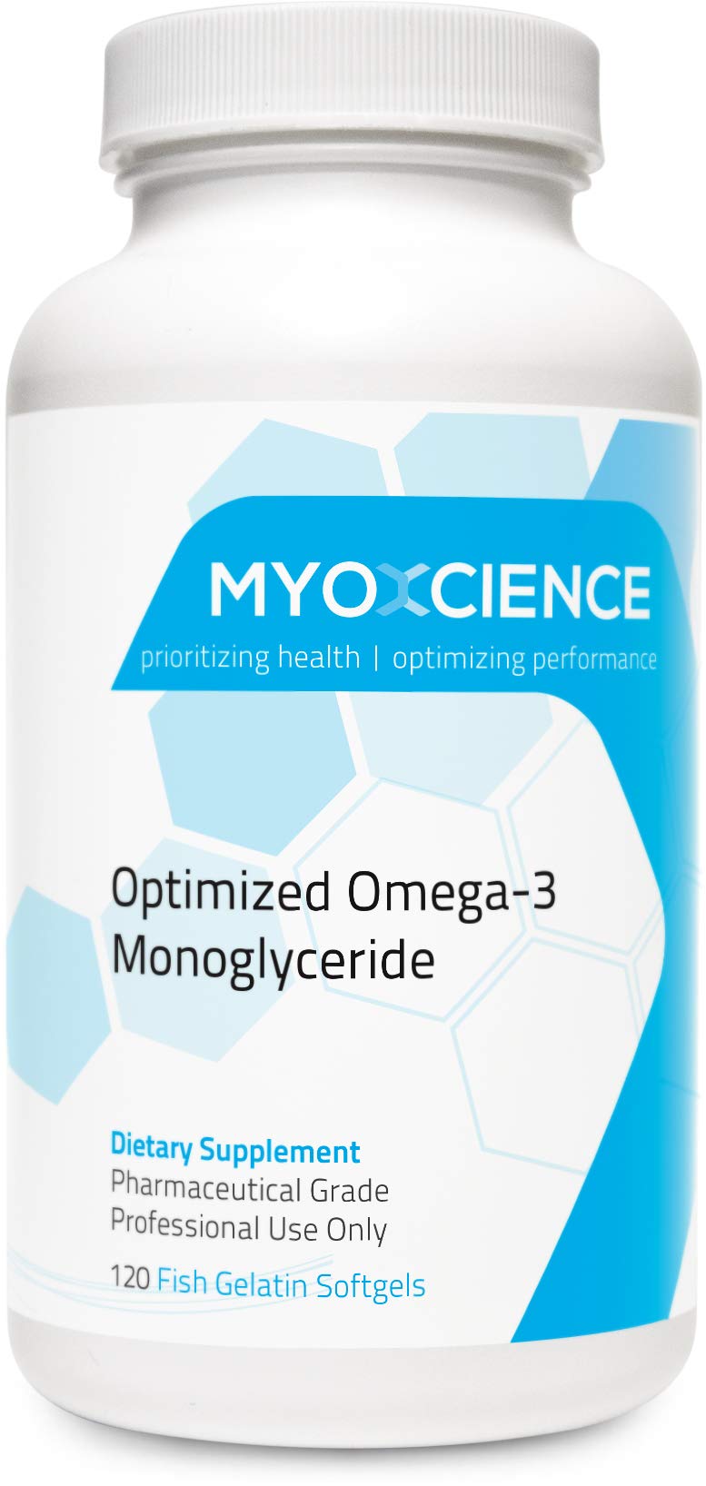 Premium MYOXCIENCE MonoSorb 1300 Extra Strength Fish Oil Supplement - 600mg EPA & 260mg DHA in Monoglyceride Form | IFOS Certified | Enteric Coated Softgels (120 Count) for Heart, Brain & Joint Health | Ideal for Active Adults & Seniors