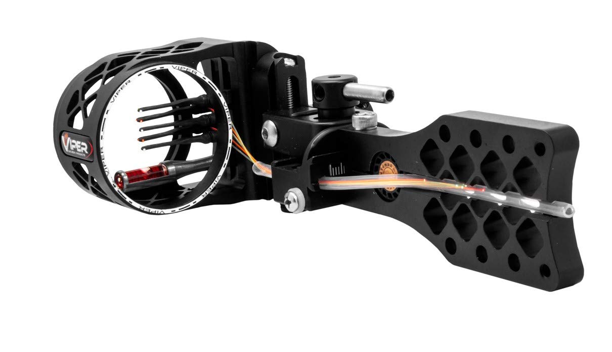Viper Archery Diamondback 5 Pin Bow Sight - VDBMT19 for Hunting & Target Practice | Adjustable Fiber Optic Sight for Compound Bows