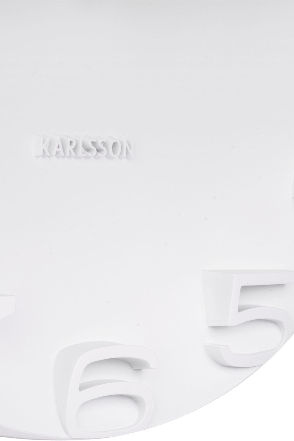 On The Edge White 42cm Modern Wall Clock - Perfect for Living Room, Bedroom & Office Decor