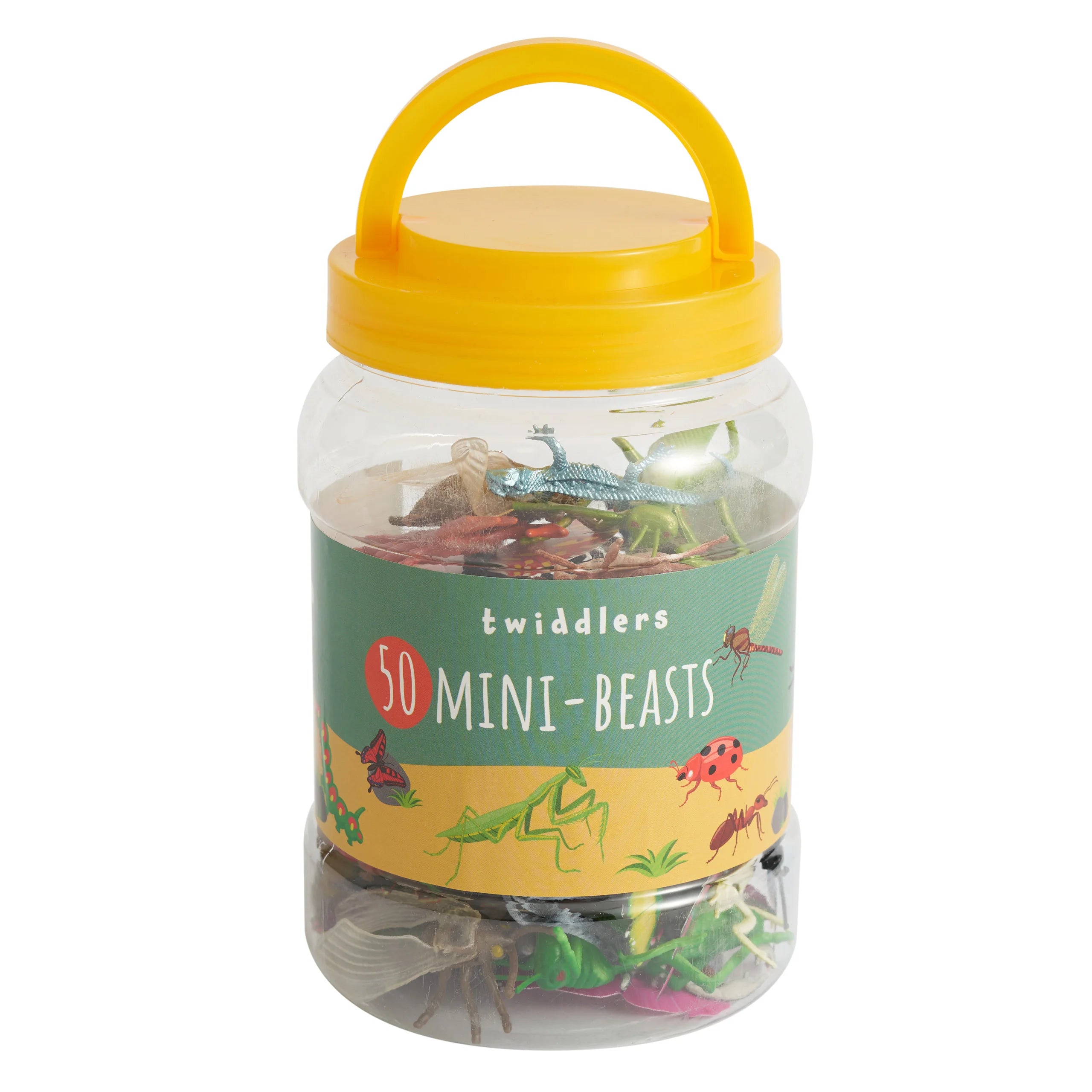 Pt201 Tub It Toys - 50 Mini Beasts Figures for Kids, Dinosaur & Animal Figurines Set for Bath Time Play, Sensory Learning & Imaginative Play - Perfect for Toddlers & Preschoolers