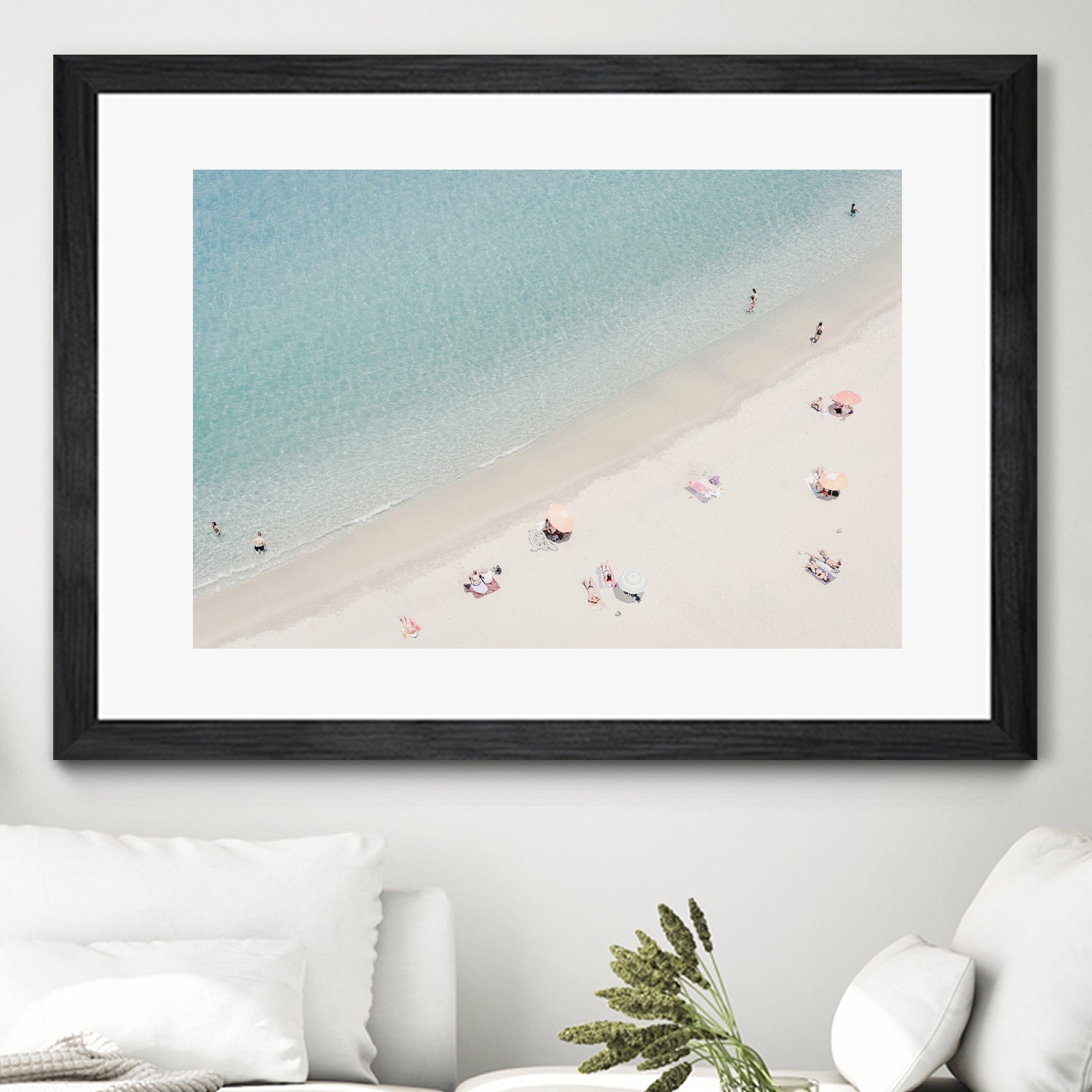 Stunning Aerial Beach View - High-Quality Wall Art for Home & Office Decor | Perfect for Living Rooms, Bedrooms, and Coastal Themed Spaces