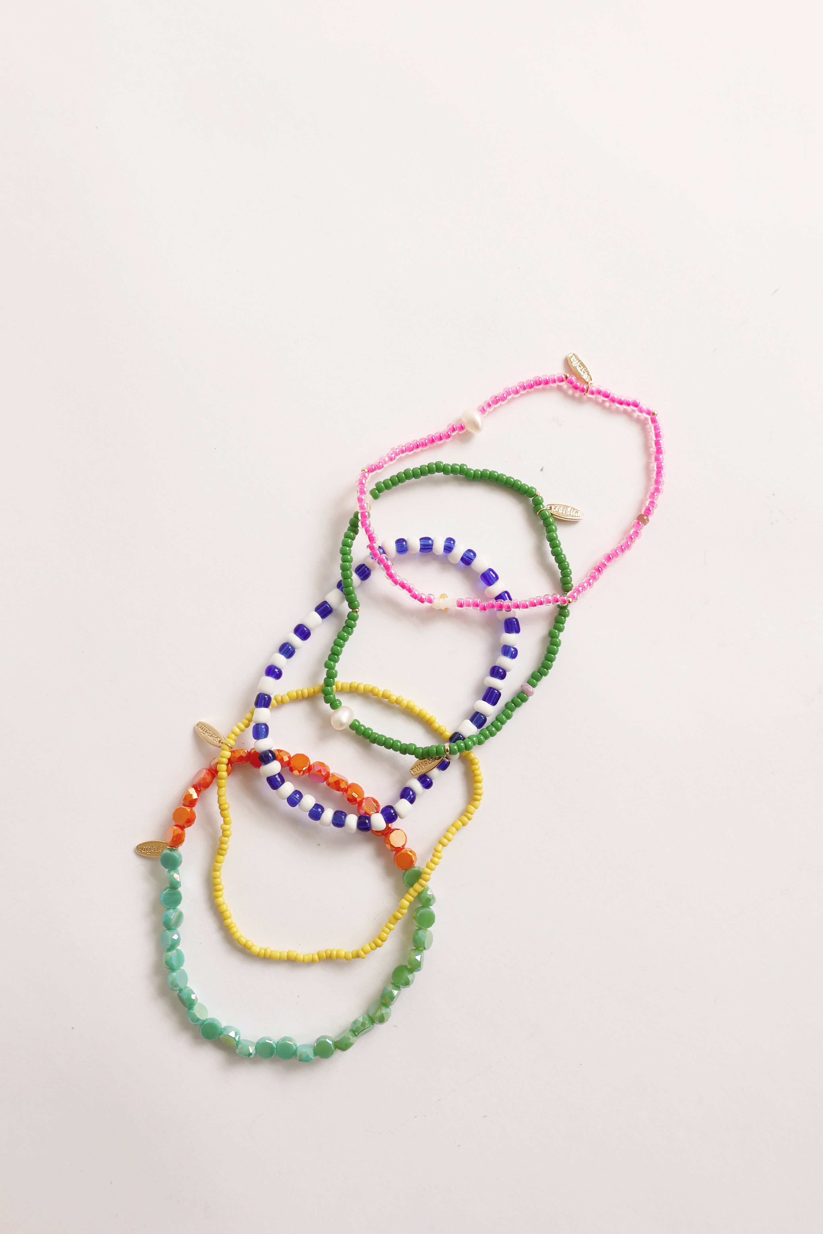 Ariana Beaded Anklet Set of 5 - Boho Chic Adjustable Ankle Bracelets for Women - Perfect for Beach, Festival, and Summer Outfits