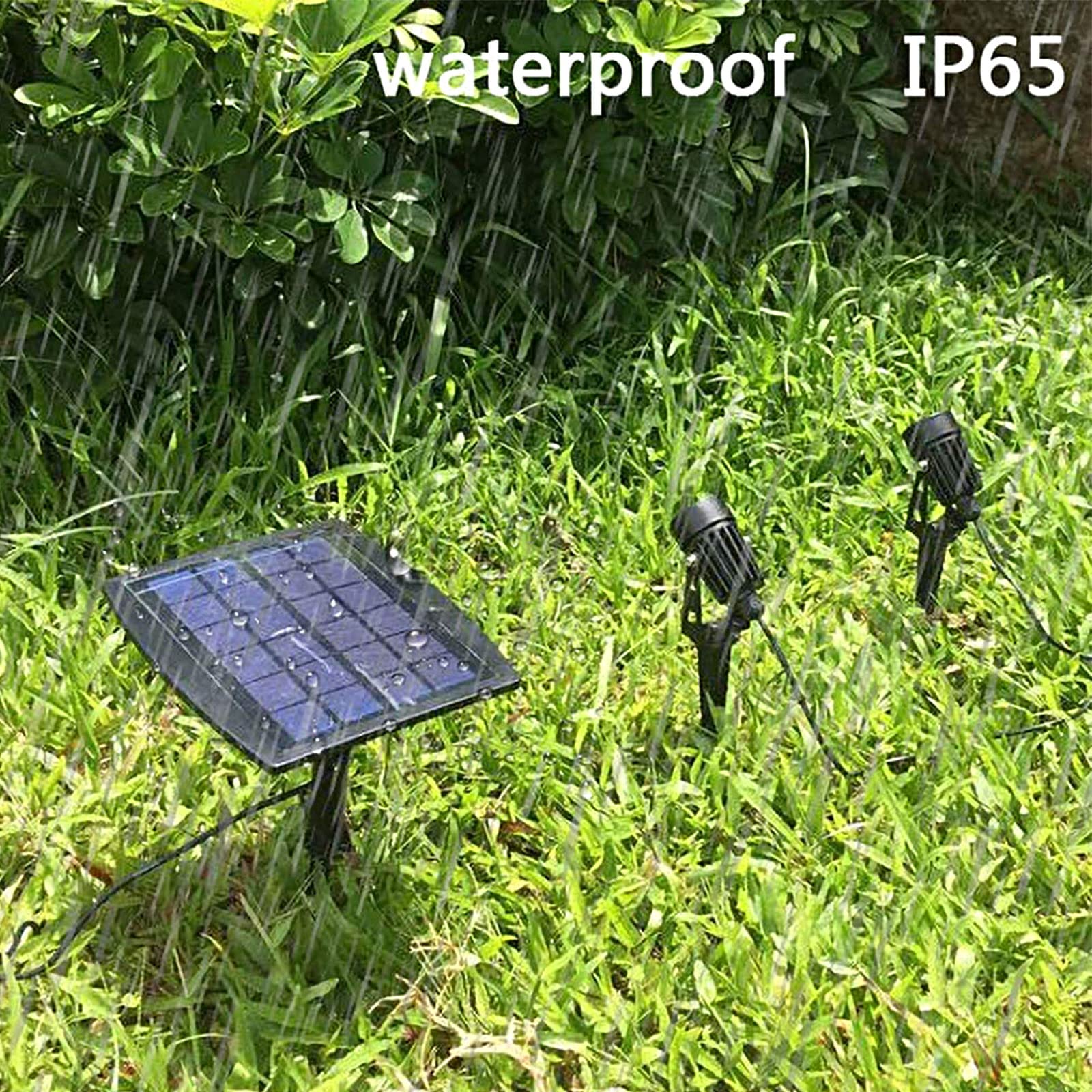 W-LITE Solar Spotlight - Waterproof Outdoor Solar Landscape Lighting, 3000K Warm White, 80-100 Lumen Per Light Fixture, Wall & Ground Lights for Trees, Flag, Yard, Pool, Lawn - Perfect for Pathway, Garden, Patio & Backyard Decor