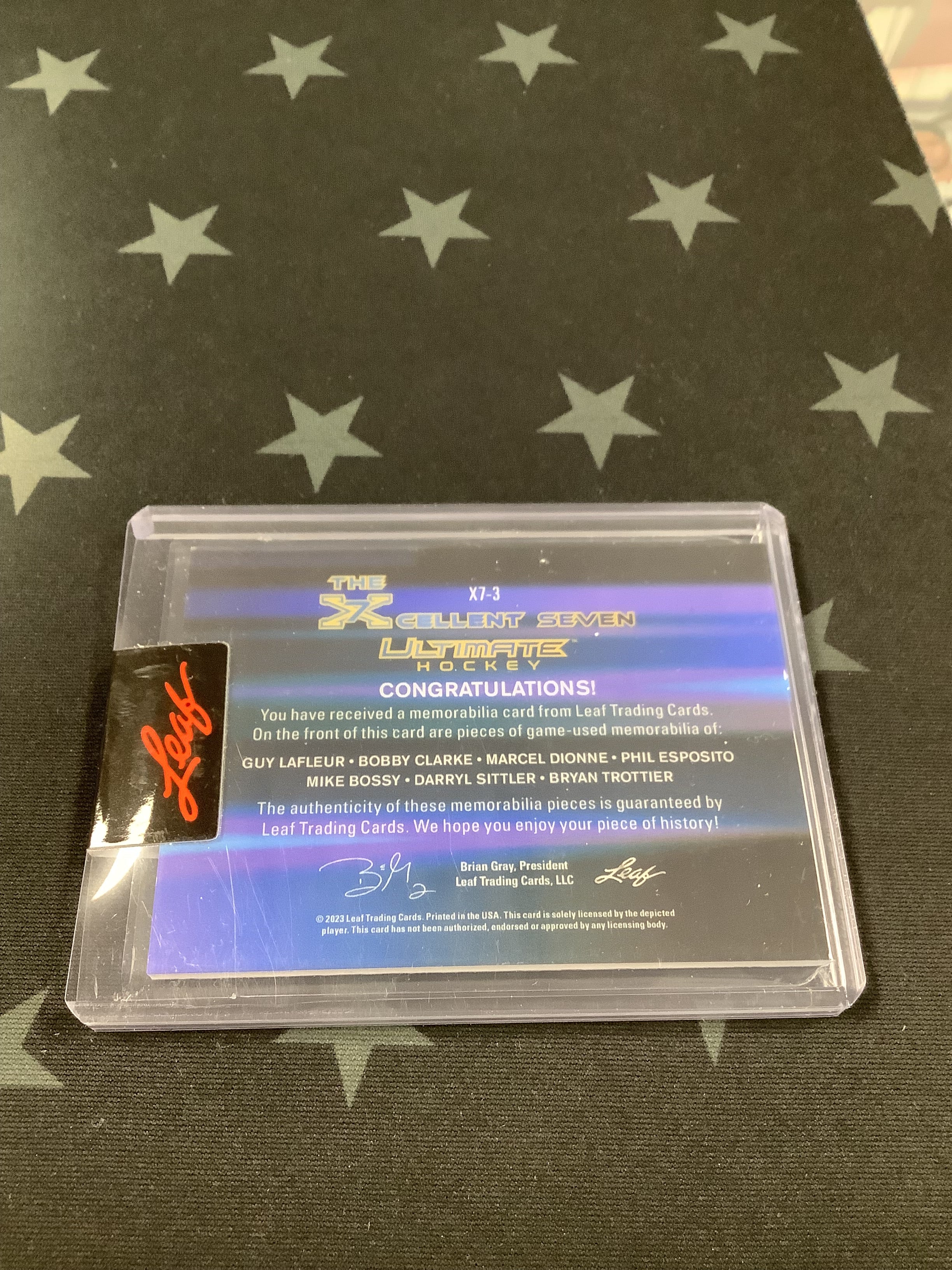 2023 LEAF ULTIMATE HOCKEY XCELLENT 7 Trading Card Set - Esposito/Dionne/Clarke/Lafleur #X7 3/2 - Rare Collectible Hockey Cards for Sports Memorabilia & Trading Card Enthusiasts