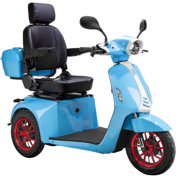 Premium Heavy Duty 3-Wheel Mobility Scooter for Adults - Lightweight & Foldable Electric Scooter with Long Battery Life - Ideal for Seniors, Travel, Shopping & Outdoor Activities