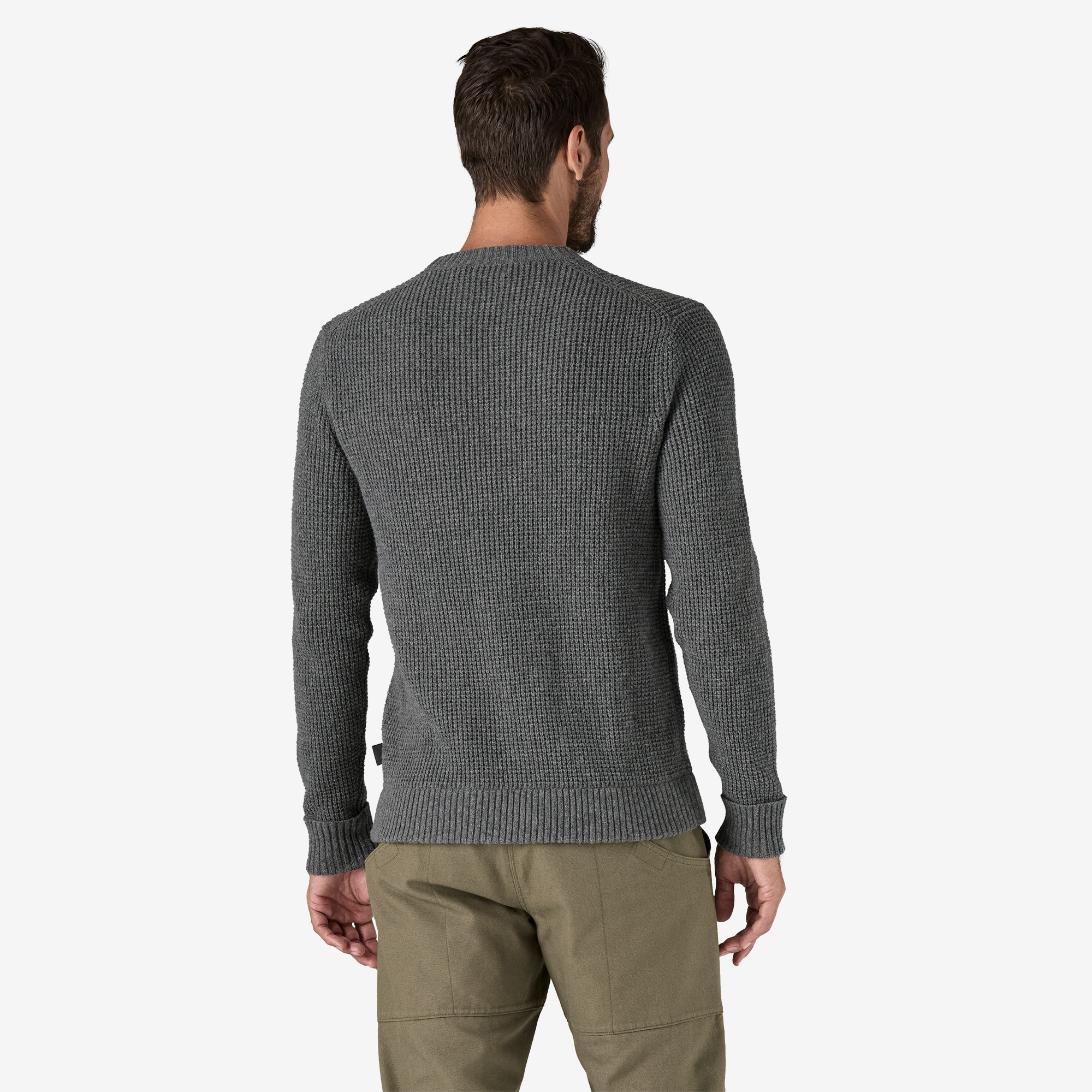 Eco-Friendly Men's Recycled Wool Blend Sweater - Soft & Warm Winter Pullover for Casual Outings & Outdoor Activities
