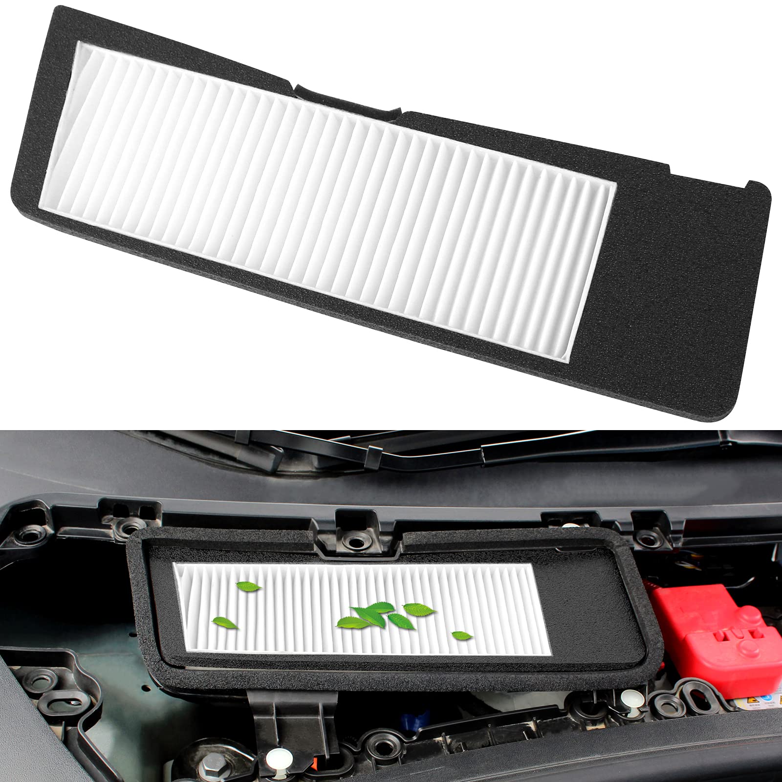 High Performance Air Intake Filter Compatible with Tesla Model 3 2021 2022 2023 - Engine Air Vent Replacement Part for Improved Airflow & Fuel Efficiency - Perfect for Daily Commuting & Road Trips