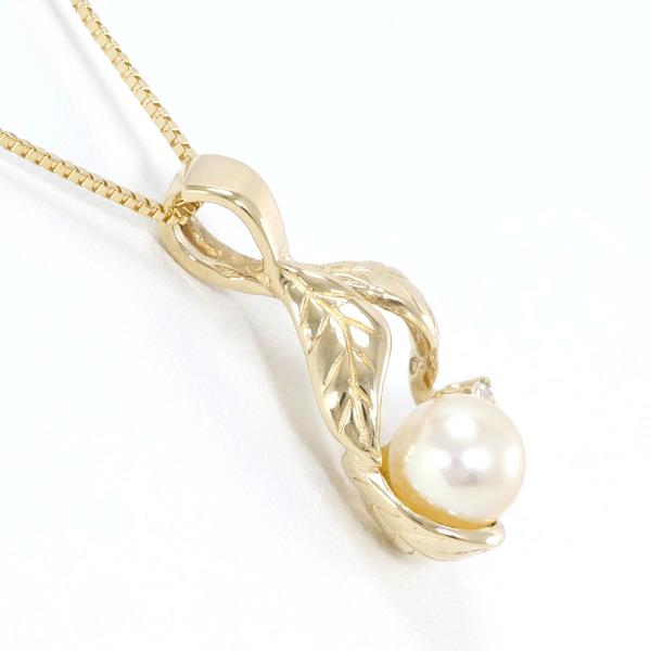 14K Yellow Gold Pearl Necklace for Women - Elegant Cultured Pearl Jewelry Gift for Birthday, Anniversary & Special Occasions