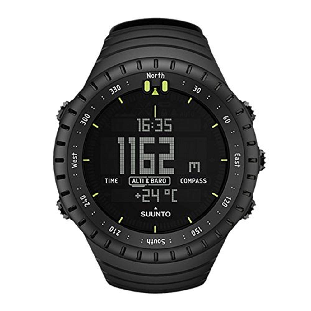 Suunto Core All Black Military Digital Watch with Altimeter, Barometer, Compass - Outdoor Sports, Hiking, Camping, Adventure Gear