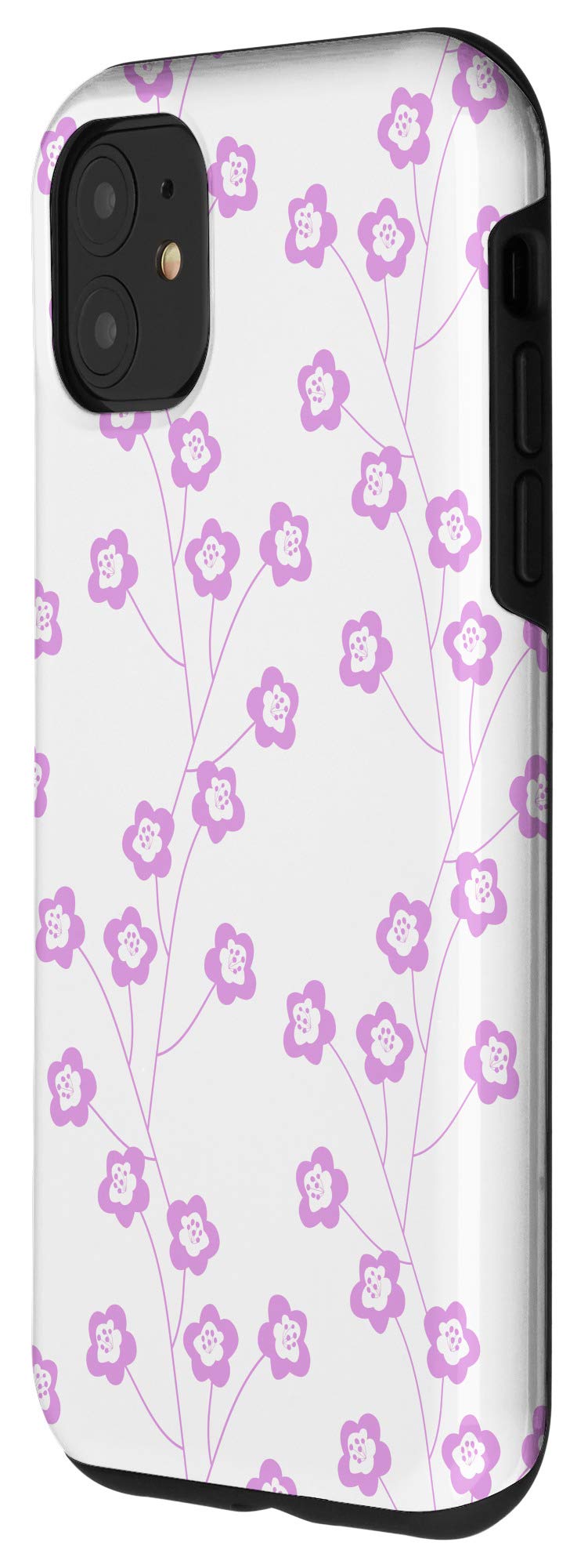 iPhone 11 Phone Case - Pink Cherry Blossom Floral Design, Slim Protective Cover for Women, Perfect Gift for Mom, Girlfriend & Teens (Use for Daily Protection & Style Enhancement)