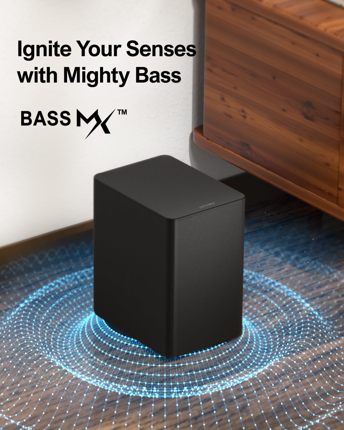 ULTIMEA D60 5.1 Channel Dolby Atmos Soundbar with Wireless Subwoofer - 410W Peak Power Home Theater System for Smart TV - Adjustable Bass Boost & Surround Sound - Perfect for Movies, Gaming & Music (2024 Model)
