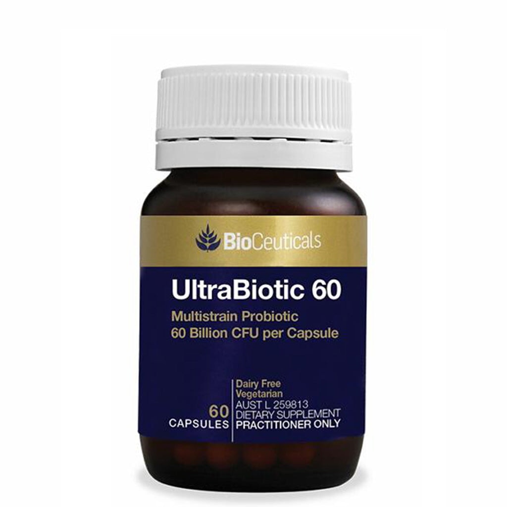 BioCeuticals Ultrabiotic 60 Capsules - Advanced Probiotic Supplement for Gut Health & Immune Support - Perfect for Digestive Wellness & Daily Immune Boosting