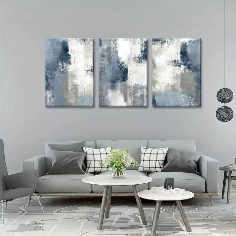 3-Piece Abstract Art Canvas Wall Decor Set - 40x60cm Framed High-Quality Print | 100% Australian Made | Ready to Hang | Perfect for Living Room, Bedroom & Office Decor