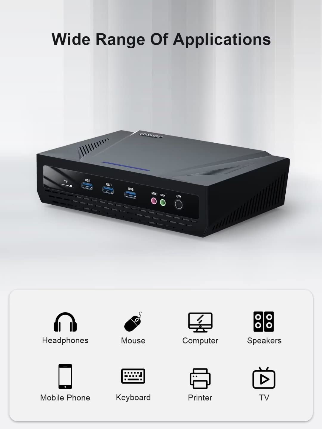 STRHIGP Mini Computer i7 10870H Mini PC - Windows 11 Pro, 32GB RAM, 256GB SSD + 1TB HDD, WOL Auto Power On, 4K Triple Display, Gigabit Ethernet, WiFi5 & BT4.2, VESA Mount - Perfect for Home Office, Gaming, and Digital Signage