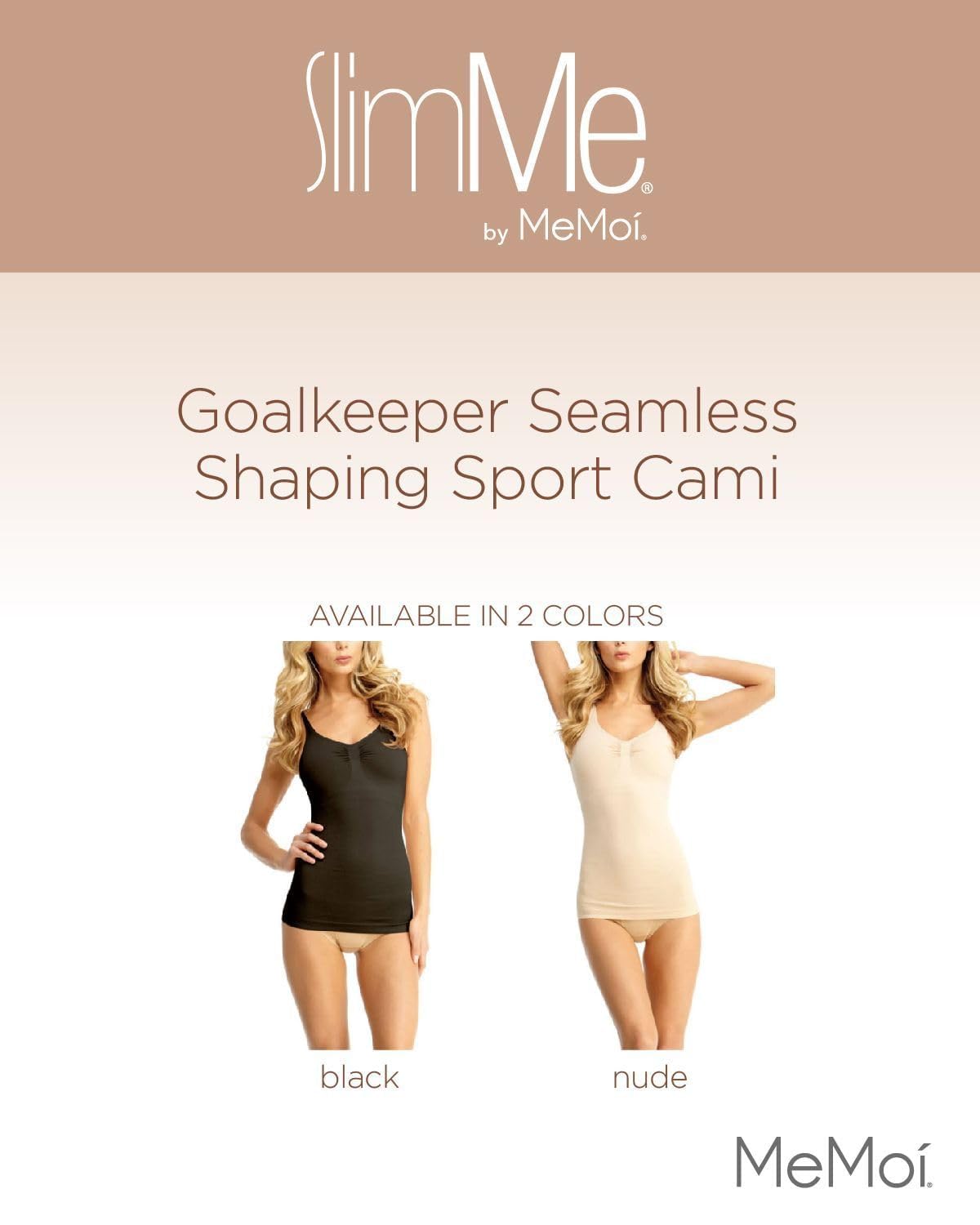 SlimMe Women's Shaping Sport Cami Tank Top - Breathable Compression Workout Camisole (Sizes S-XL) - Perfect for Yoga, Gym & Everyday Wear