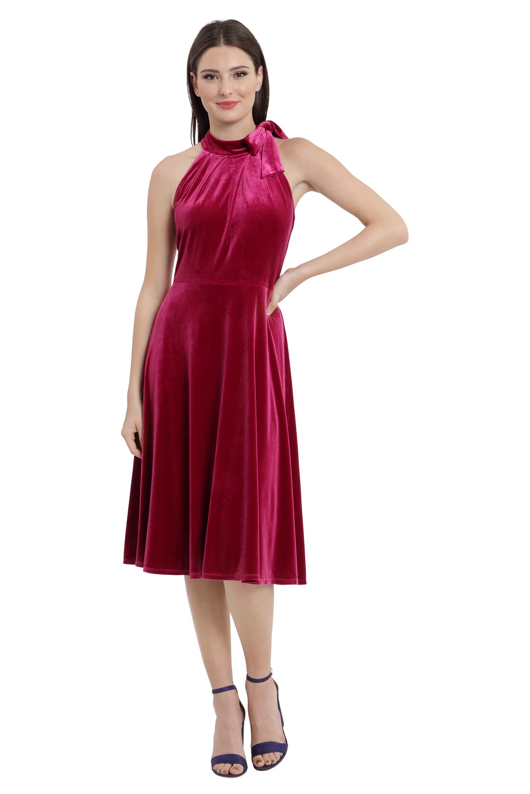 Maggy London Women's Fit Flare Dress for Work & Party