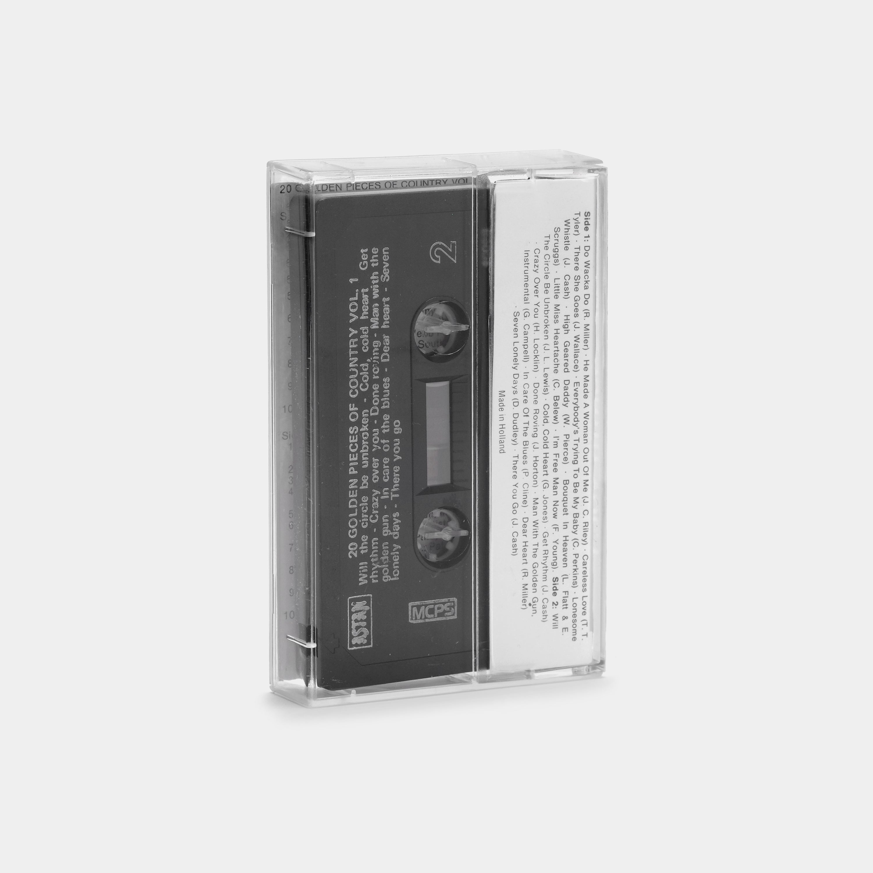 20 Golden Pieces Of Country Vol. 1 Cassette Tape - Vintage Country Music Collection for Road Trips & Retro Music Lovers