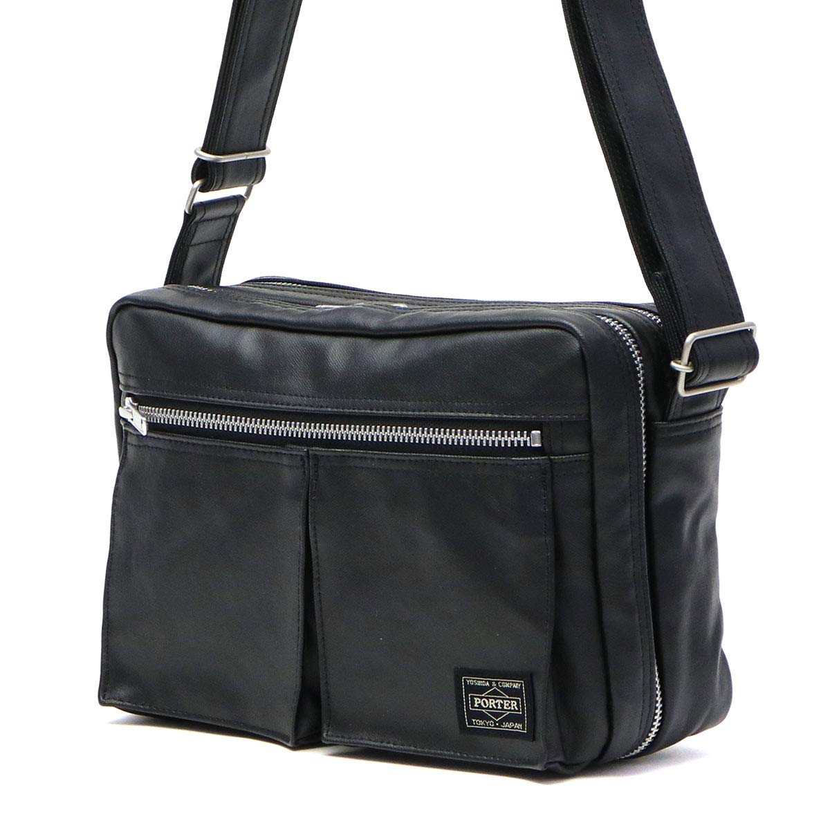Yoshida Porter Freestyle Shoulder Bag Black 707-08212 - Stylish & Durable Crossbody Bag for Travel, Work & Everyday Use