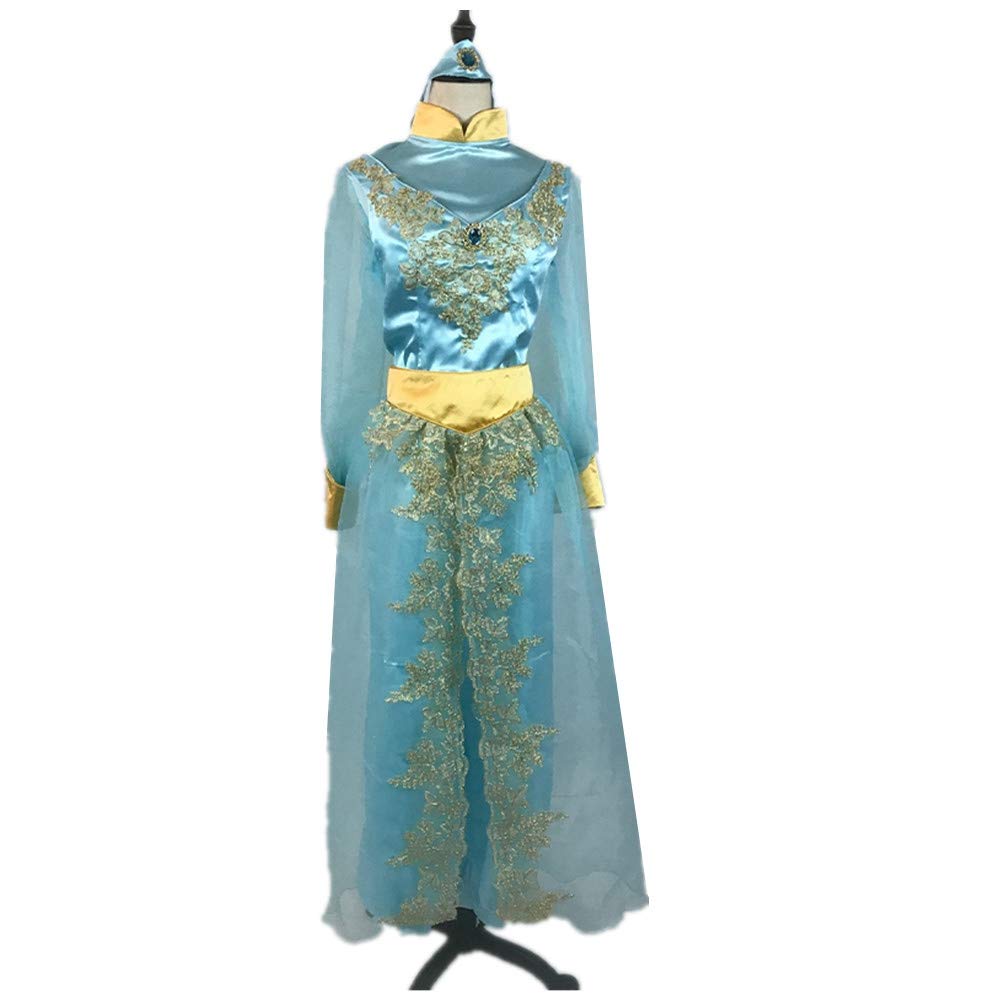 **Princess Jasmine Costume for Women - Disney Aladdin Cosplay Outfit for Halloween, Carnival & Birthday Parties | Couple's Costume Idea for Theme Events & Dress-Up Nights**