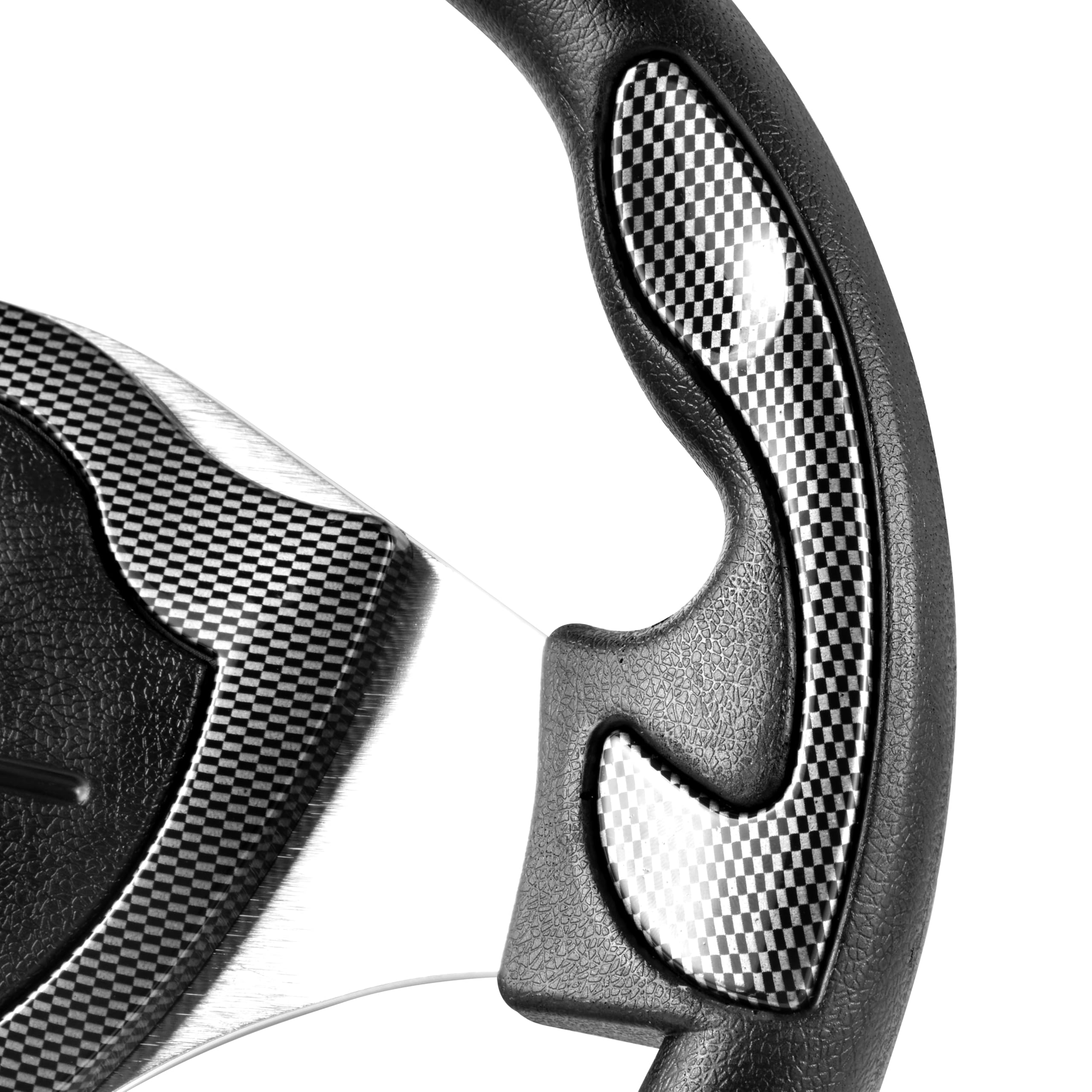 Roykaw Carbon Fiber Golf Cart Steering Wheel - Compatible with Yamaha EZGO Club Car | Premium Replacement Part for Golf Cart Accessories | Perfect for Golf Course Rides & Utility Vehicle Upgrades