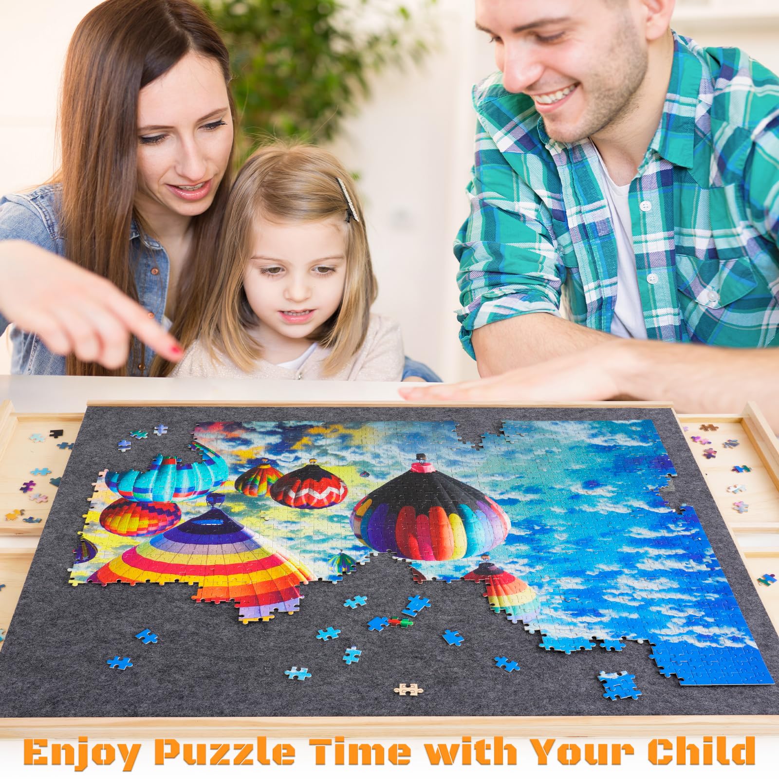 1500 Piece Rotating Puzzle Board with 4 Drawers - 27