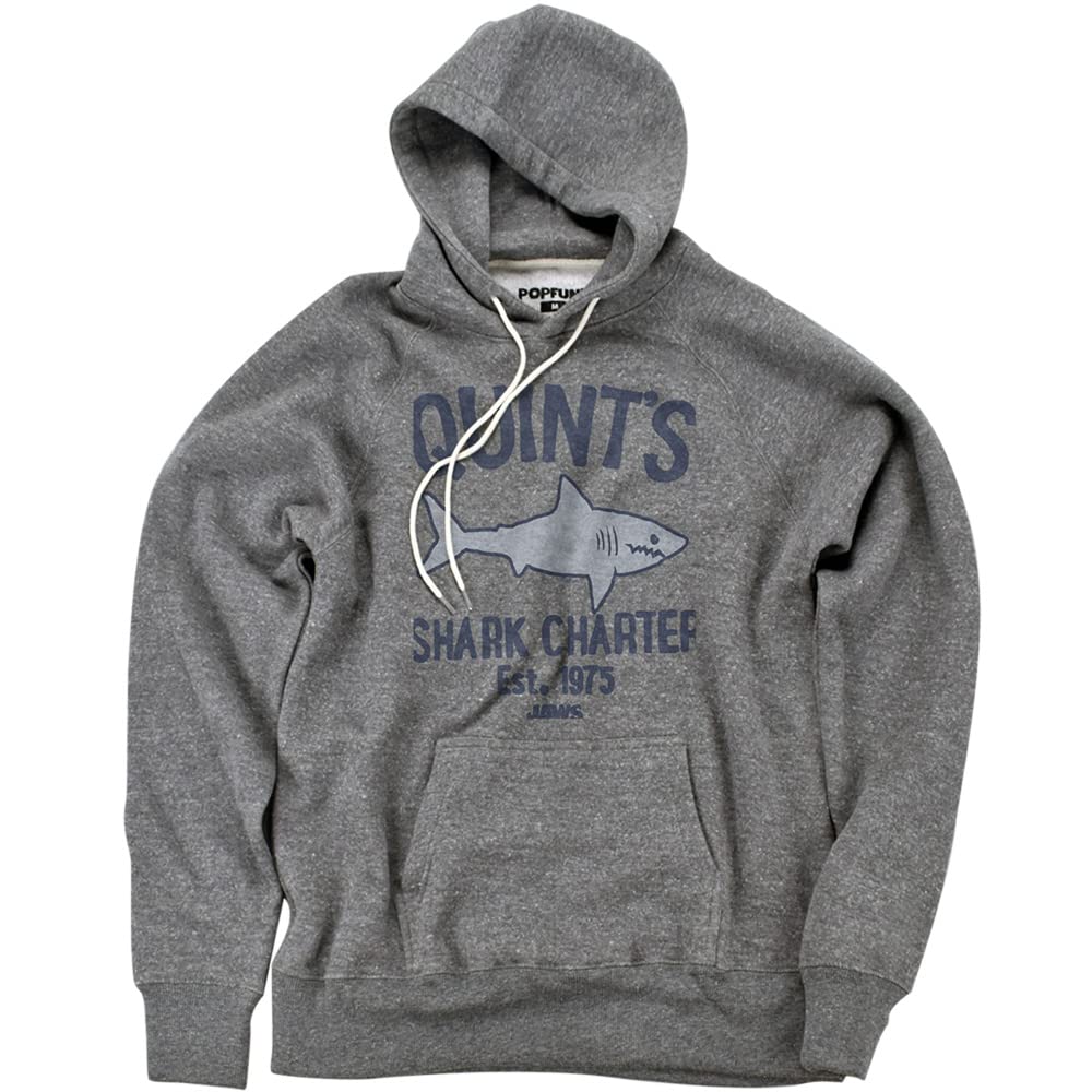 Popfunk Jaws The Fearless Captain Official Premium Ultrasoft Tri-Blend Hoodie - Comfortable Movie-Inspired Pullover for Men & Women - Perfect for Casual Wear, Movie Nights, and Fan Gifts