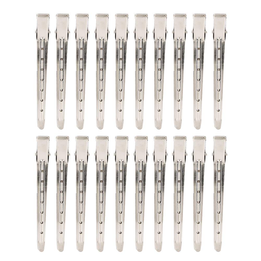 20pcs Metal Duck Bill Hair Clips for Sectioning & Styling - Professional Hairdressing Tools for Hair Coloring, Cutting & Salon Use - Perfect for Home & Professional Stylists