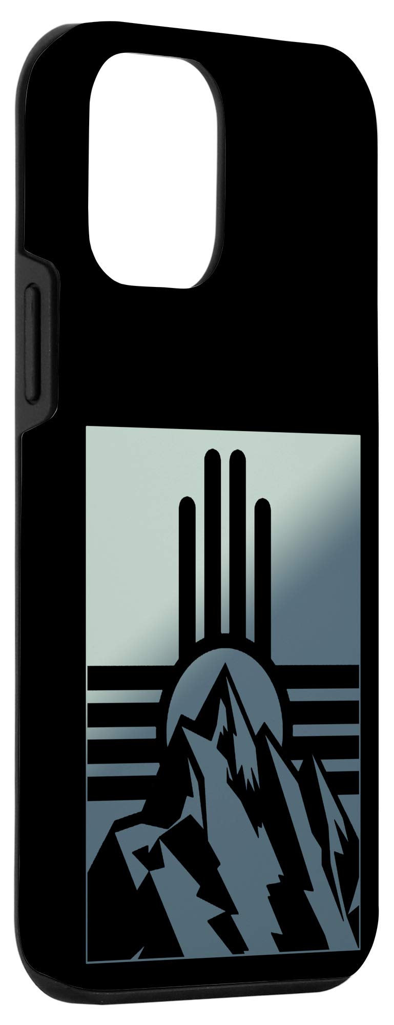 iPhone 12 Mini Case with New Mexico Zia Symbol & Mountain Design - Durable Protective Cover for Everyday Use & Travel