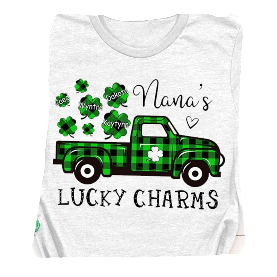 Green Shamrock Cotton Knit T-Shirt for Women & Men - St. Patrick's Day Short Sleeve Tee | Comfortable Casual Wear for Parties, Festivals & Everyday Outfits