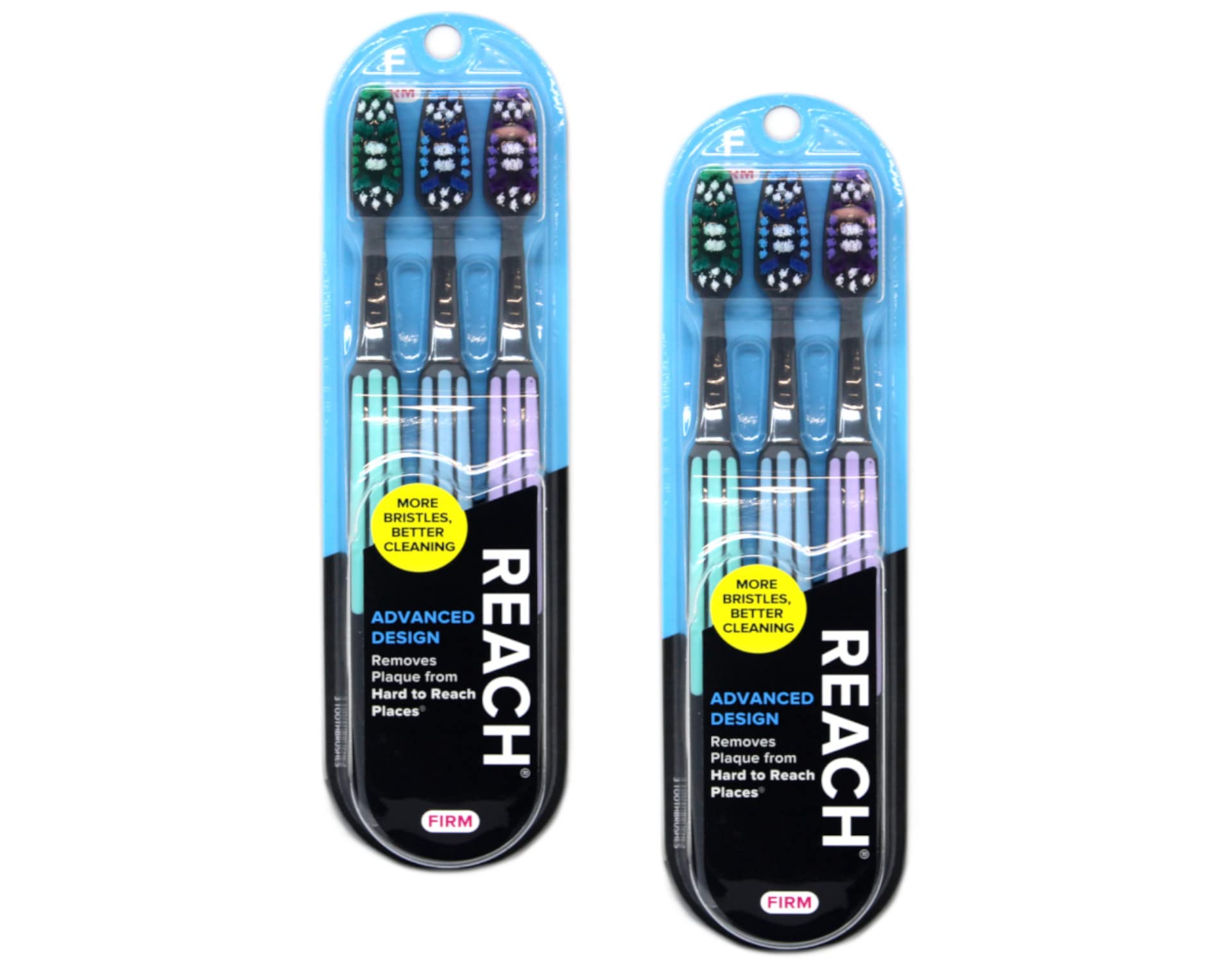 Advanced Design Firm Toothbrushes - 6 Pack (3 Count x 2) with Color Variations | Soft Bristles for Gentle Cleaning | Perfect for Travel, Home & Office Use