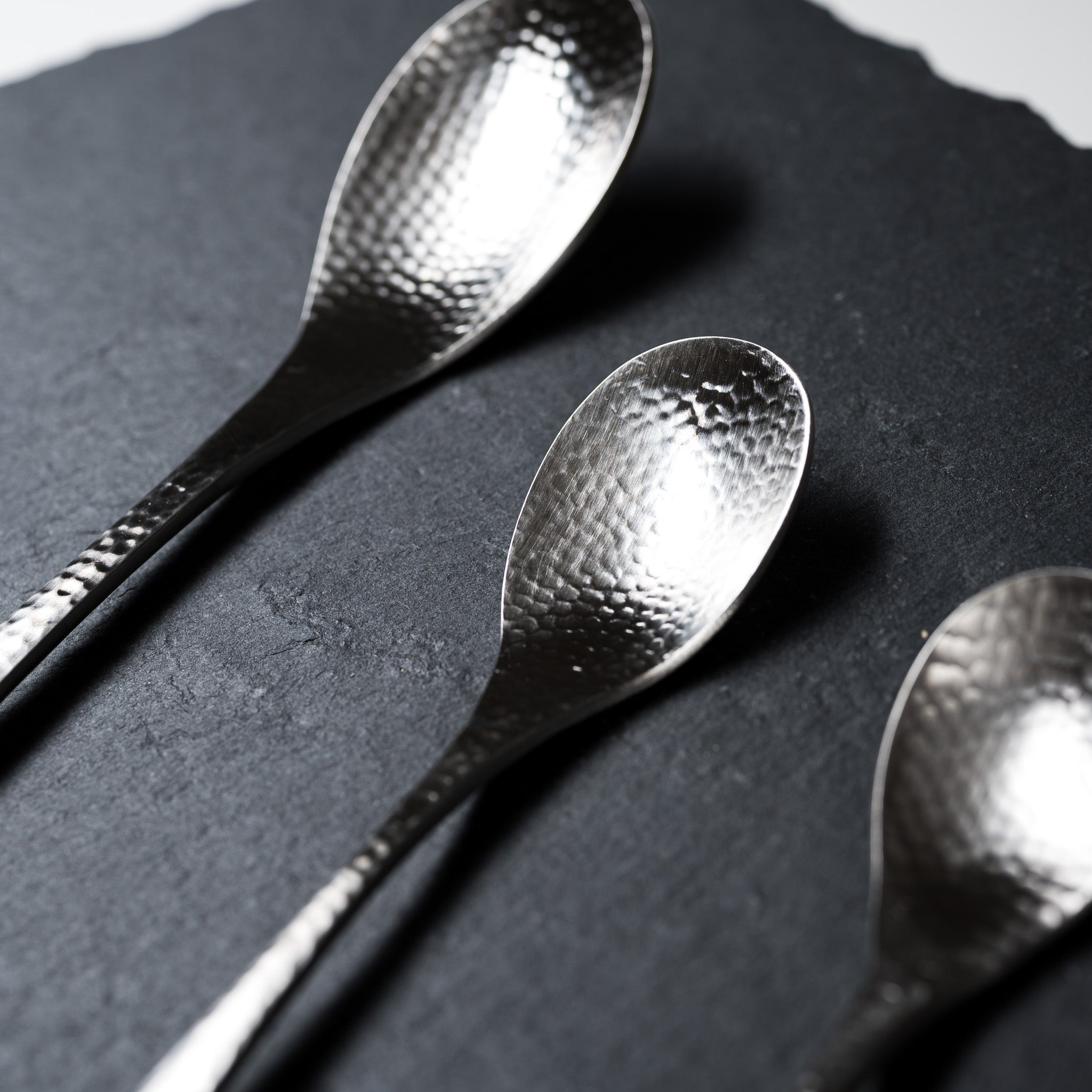 Tsubame Sanjo Premium Stainless Steel Single Spoon - 3 Sizes (Small, Medium, Large) for Dining, Cooking & Food Styling