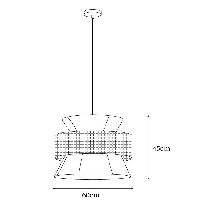 Handwoven Rattan Bamboo Pendant Light - Natural Boho Ceiling Lamp for Dining Room, Bedroom & Patio Decor