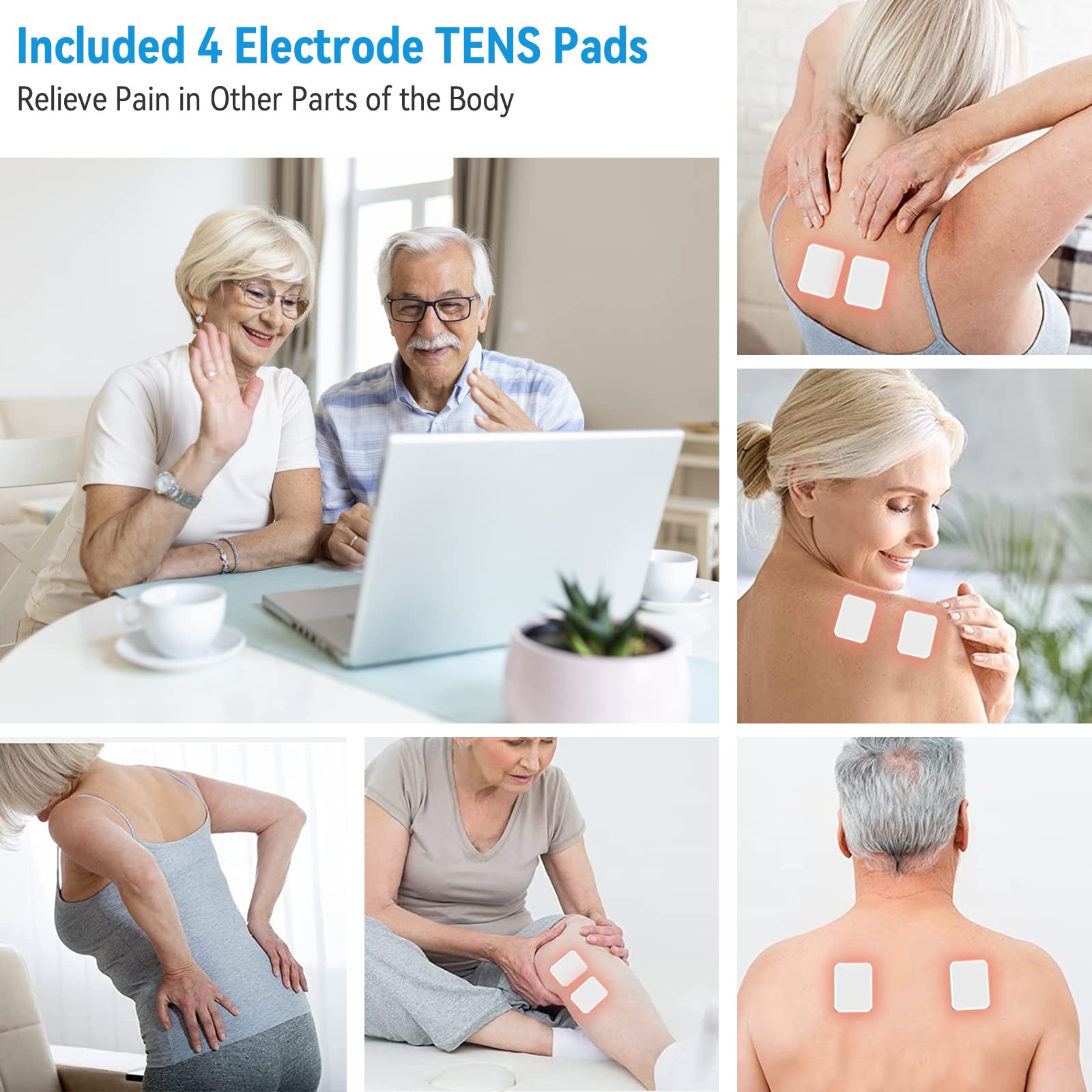 OSITO Foot Circulation Stimulator with EMS & TENS Technology - Electric Foot Massager for Improved Blood Flow, Pain Relief in Feet, Legs & Nerves - FSA/HSA Eligible - Perfect for Home Relaxation & Neuropathy Therapy