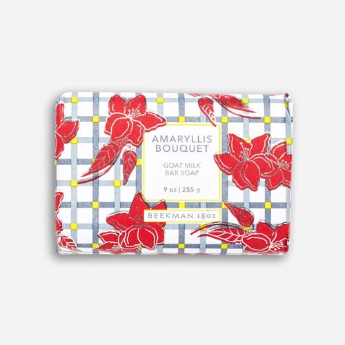 Premium Amaryllis Bouquet Scented Goat Milk Soap - Handmade Natural Skincare for Dry & Sensitive Skin - Perfect for Gifts, Bath & Relaxation