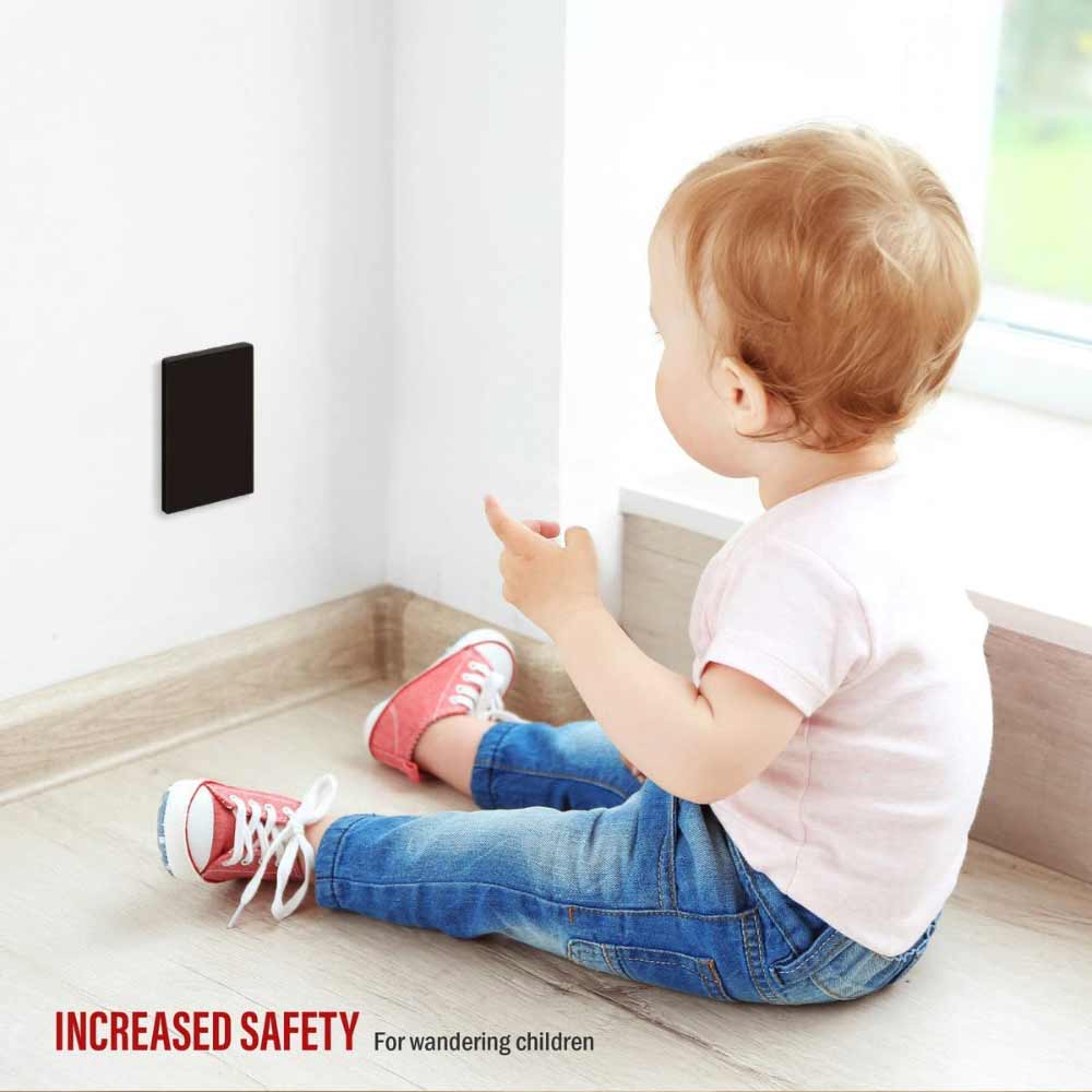 1 Gang Screwless Blank Wall Plate - Black - Perfect for Home & Office Electrical Outlet Covers