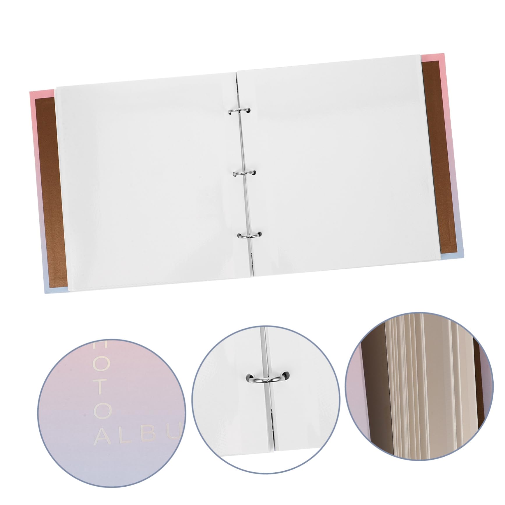 NUOBESTY Premium Scrapbook Photo Album - Memory Book for Baby Boy, Wedding, Family Photos - Acid-Free Archival Quality Paper for Lasting Keepsakes | Perfect for Baby Shower Gifts, Anniversary Presents & Family Memory Preservation