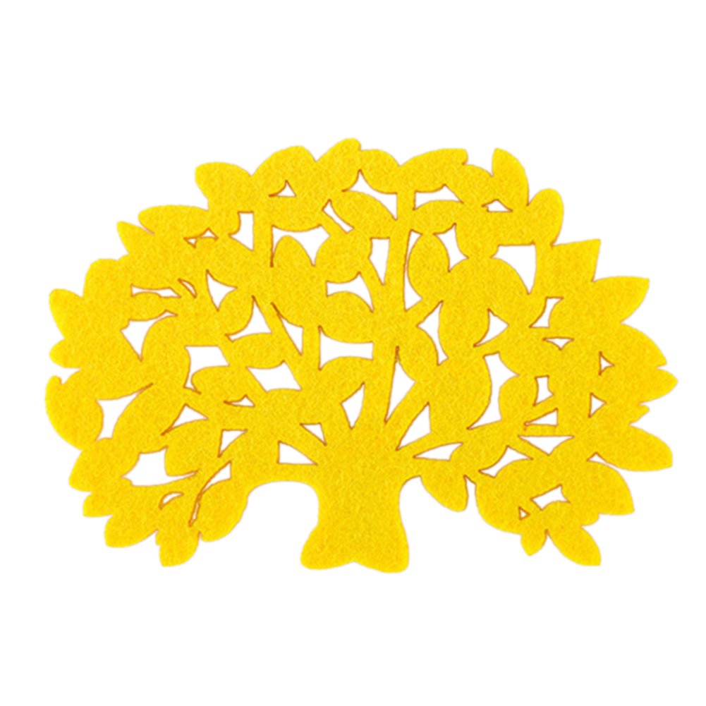 Shuohu Creative Tree-Shaped Cup Coasters - Non-Slip Heat-Resistant Drink Mats for Coffee, Tea & Hot Beverages - Perfect for Home, Office & Cafe Use