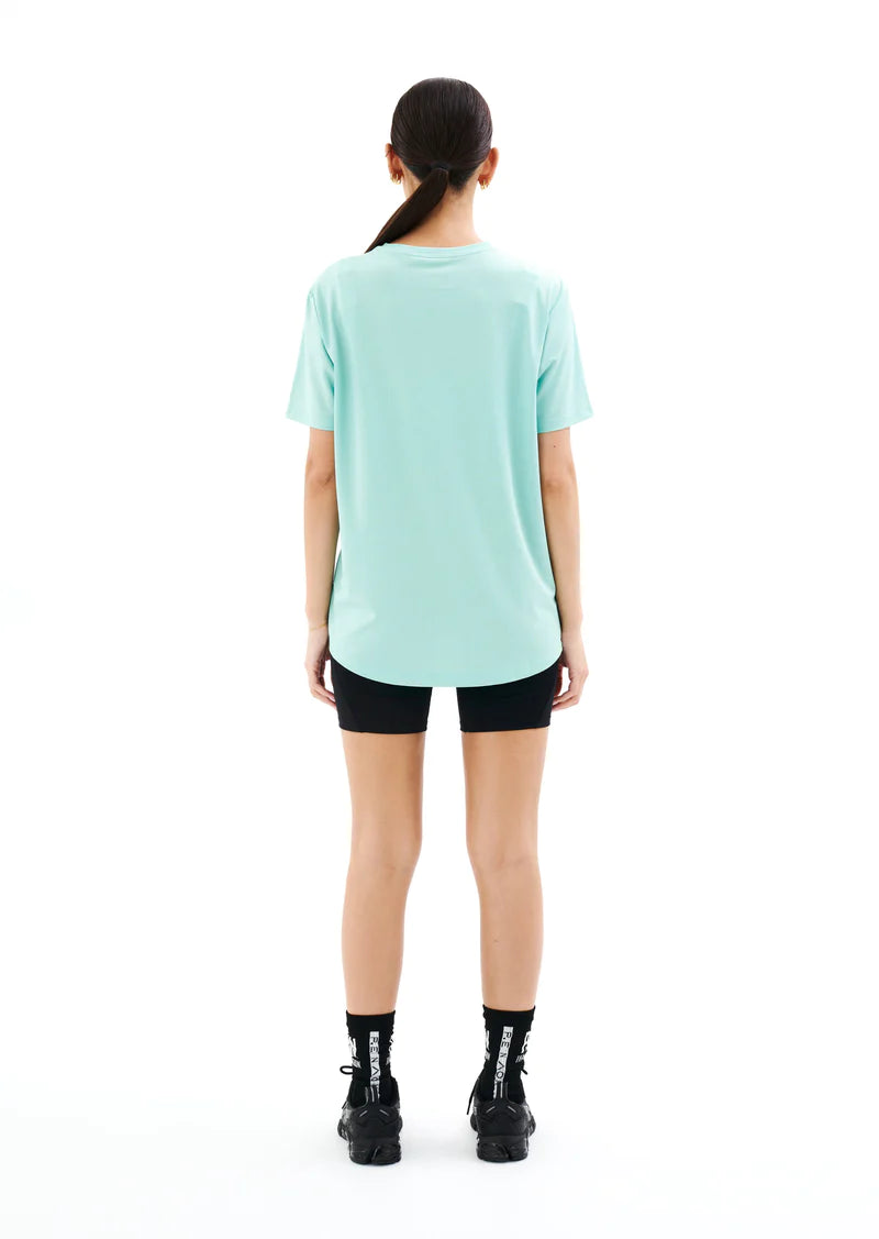 Crossover Air Form Tee in Aqua - Lightweight Breathable T-Shirt for Men & Women - Perfect for Running, Gym, and Casual Wear