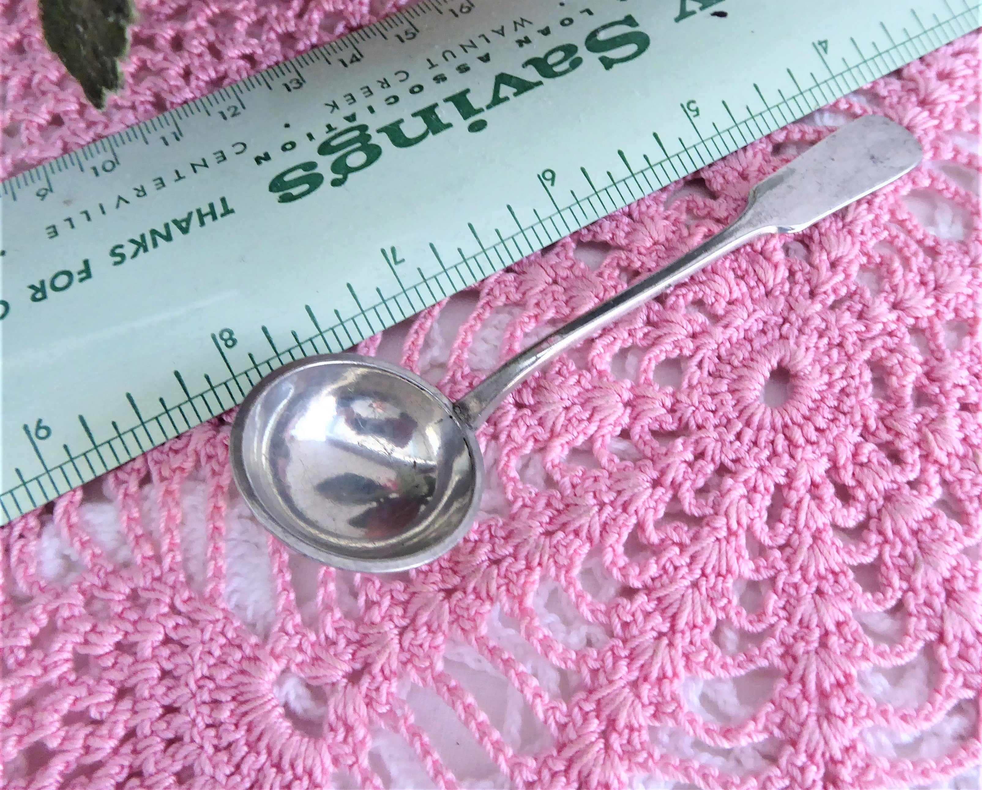 Vintage 1900s England Silver Plated Fiddle Back Mustard Spoon & Ladle - Coleman's Style - Perfect for Antique Collectors & Traditional English Tea Parties