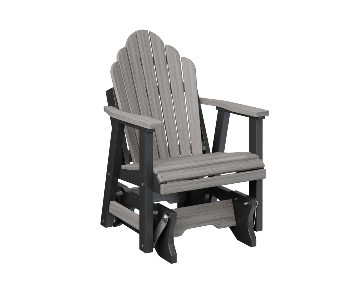 Berlin Gardens Cozi Back Single Glider - Comfortable Outdoor Rocking Chair for Patio, Porch & Garden Relaxation | Perfect for Reading, Lounging & Enjoying Nature