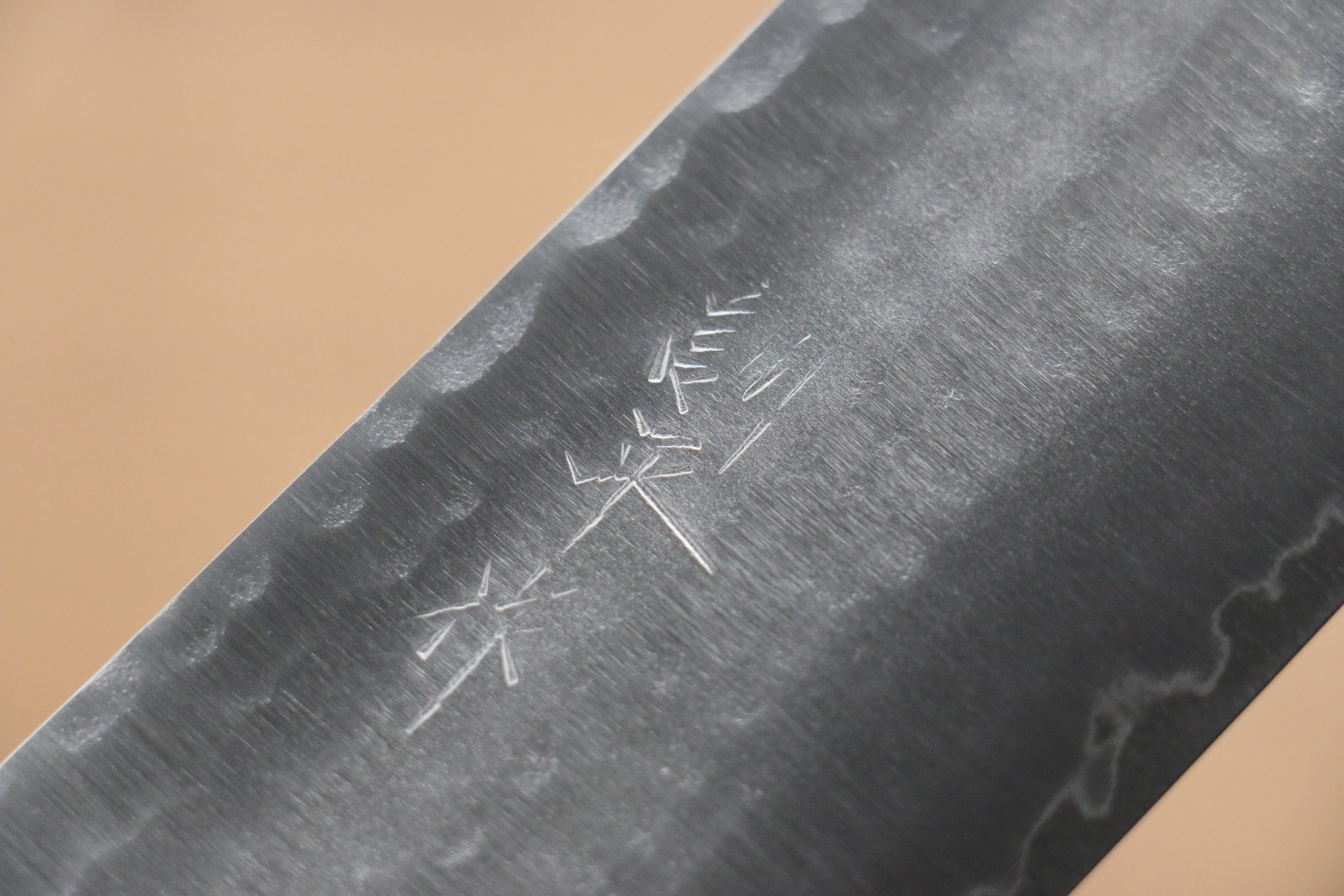 Kunihira VG1 Hammered Nakiri Knife 165mm - Japanese Kitchen Knife with Shitan Handle & Red Pakka Wood Ferrule - Perfect for Slicing Vegetables, Herbs & Sushi Prep