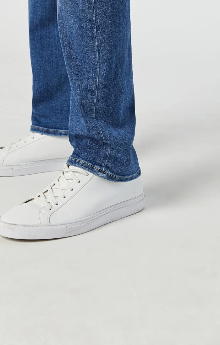 Mavi Marcus Men's Slim Straight Leg Jeans - Regular Rise Comfort Fit Denim Pants for Casual Wear & Everyday Style