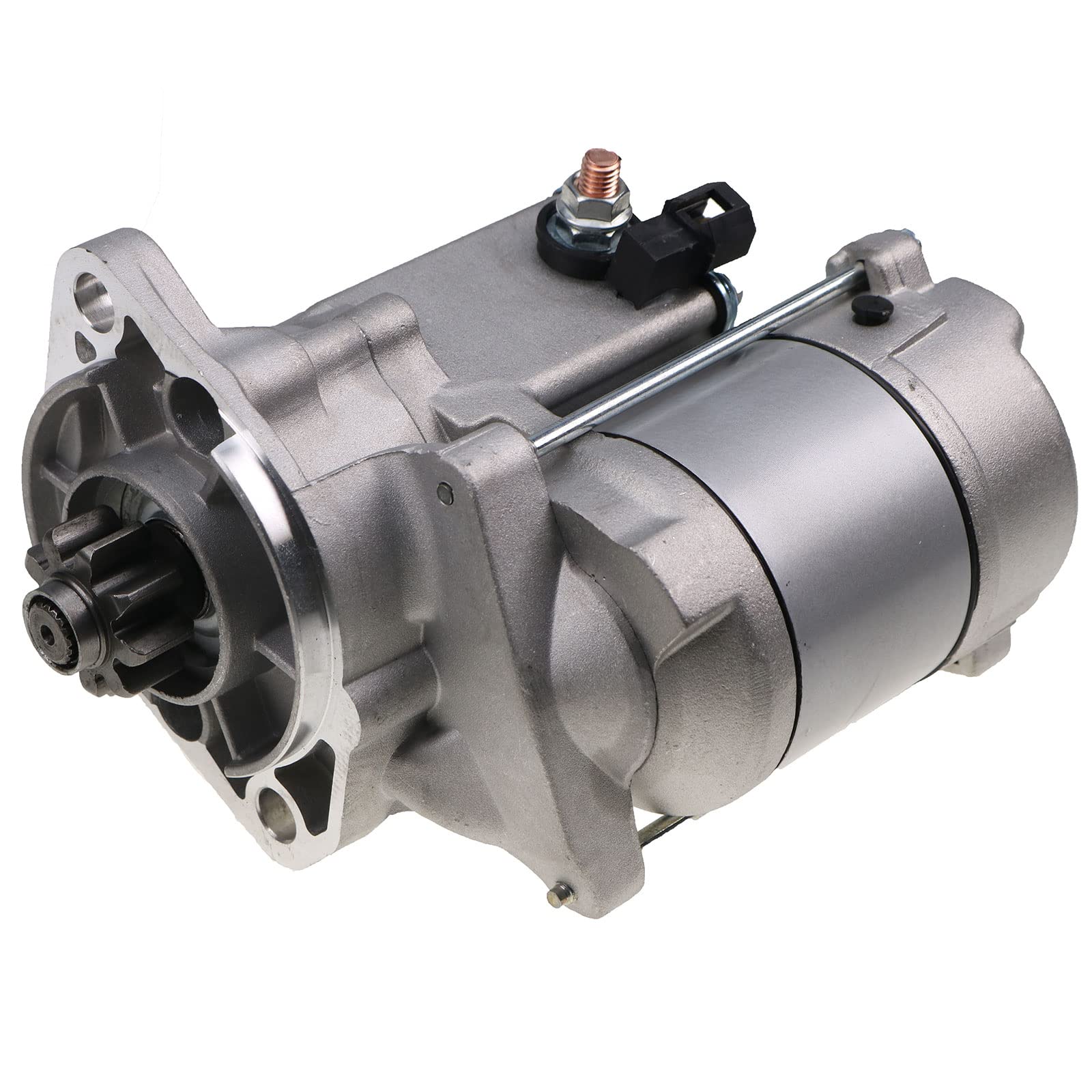 HOLDWELL Starter Motor 15461-63010 15401-63012 Compatible with Kubota R420S R410 R410B R420 L295DT L2850DT L3250DT L2550T-GST L2250DT - Replacement Part for Tractor, Excavator & Heavy Equipment