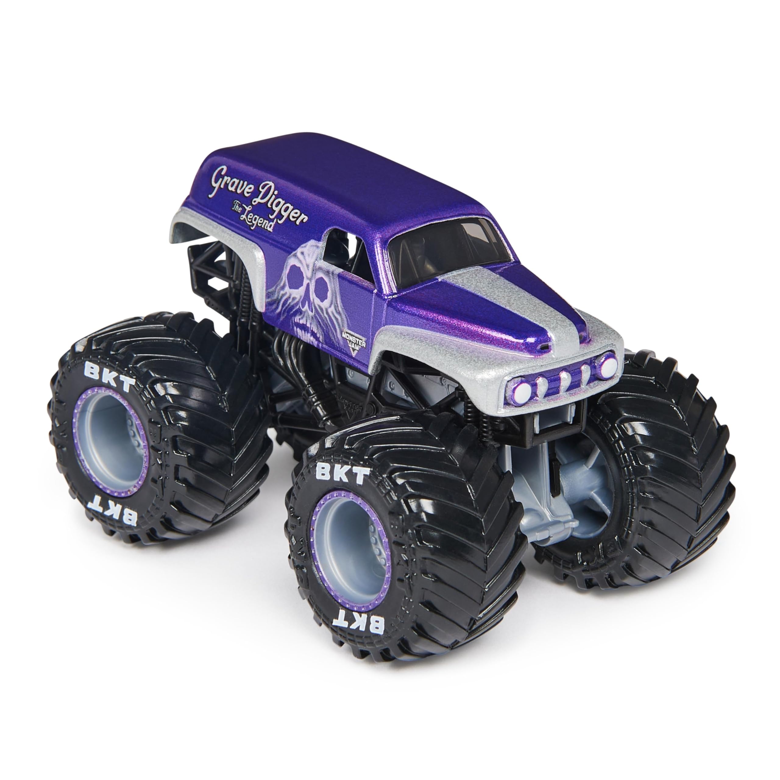 Monster Jam 2023 1:64 Scale Diecast Truck - Grave Digger The Legend Collectible Toy Car for Kids & Adults | Alternate Dimensions Series by Spin Master | Perfect for Display, Play & Racing Scenes