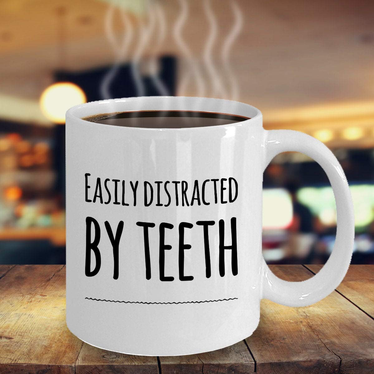 Funny Dental Hygienist Coffee Mug - Dentist & Dental Assistant Gift - Teeth Themed Ceramic Cup for Coffee or Tea - Perfect for Graduation, Office Use & Dental Humor Lovers