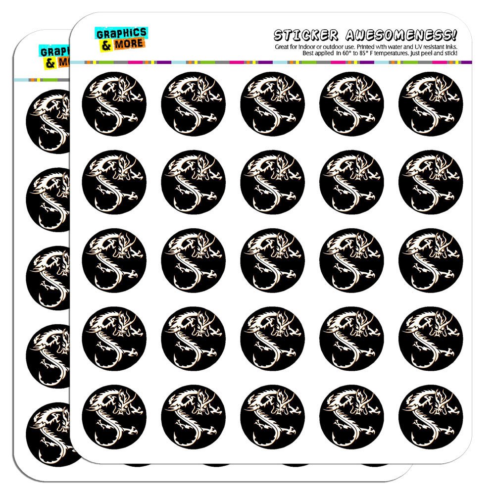 Asian Chinese Dragon Black 1